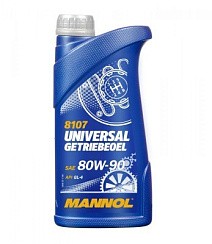 Фото Масло трансмиссионное 80W90 GL-4 MANNOL   1л. Universal Getriebeoel 8107 Минеральное