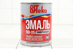 Фото Эмаль ПФ 115 красная ВИТЕКО 0,8 кг